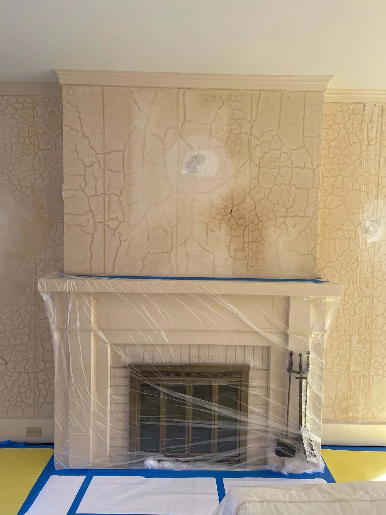 Colonial house painting project, view 26