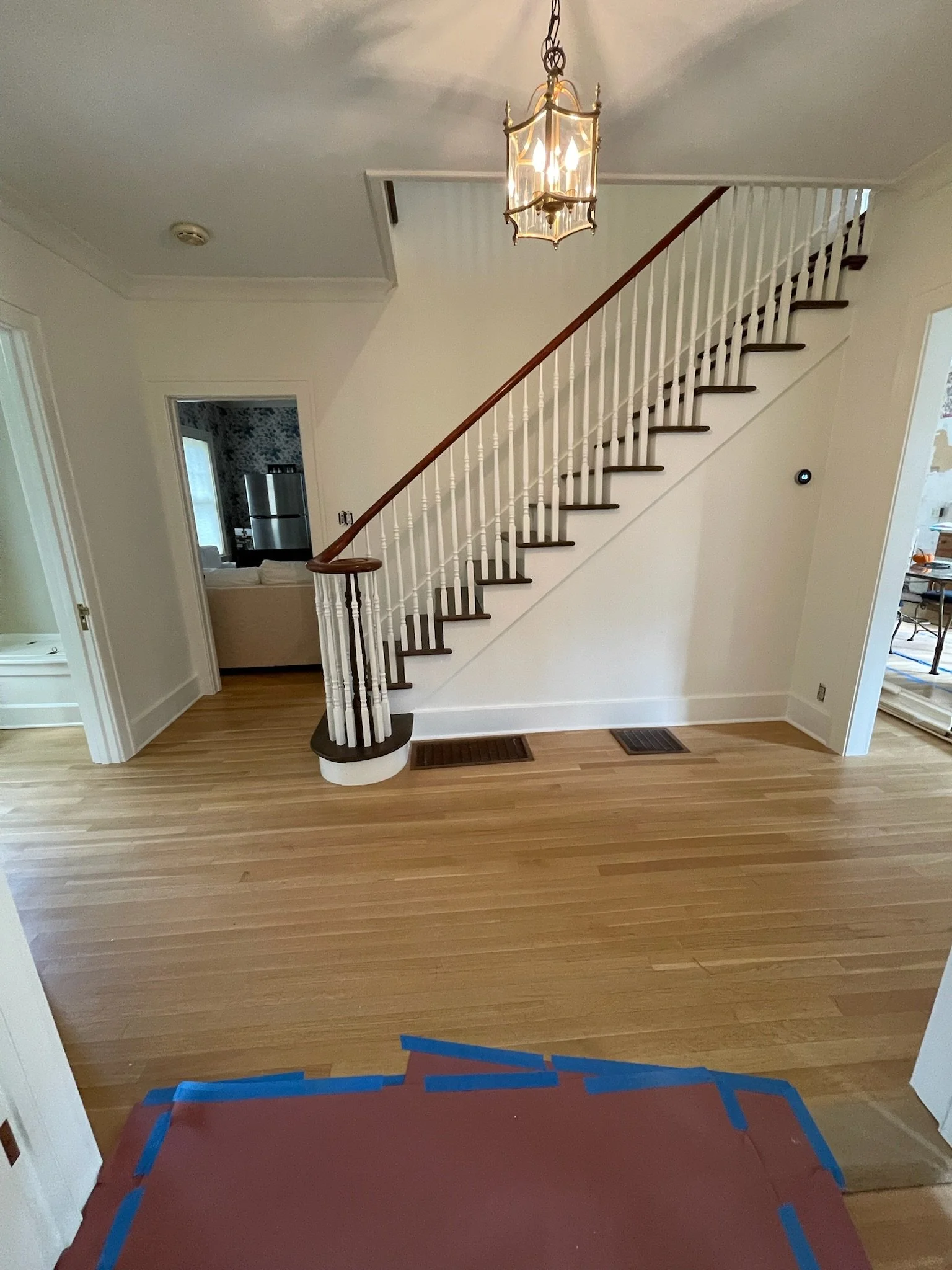 Colonial house painting project, view 8